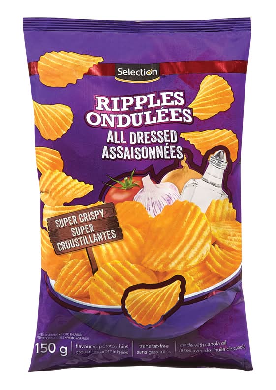 Selection chips de pommes de terre croustillantes