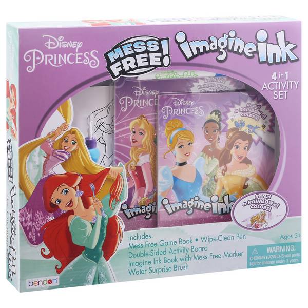 Bendon Disney Princess Imagine Ink Activity Set, 4 In 1, 3+