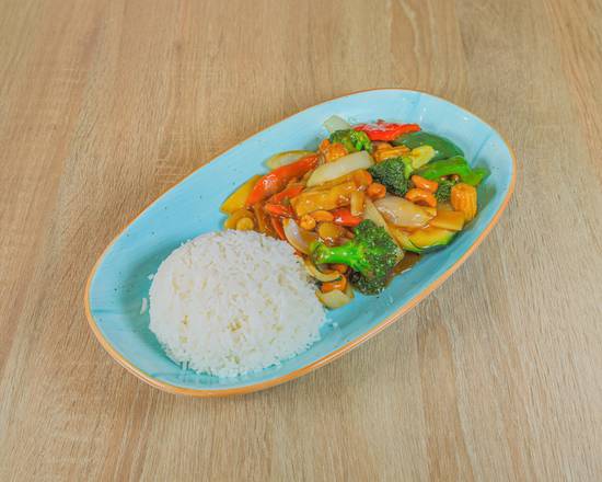 15a. Wokade Grönsaker med Cashewnötter