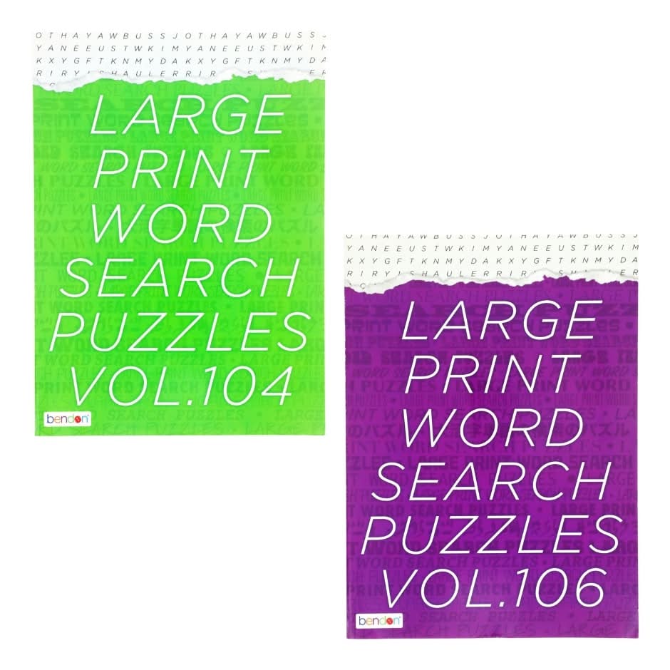 Bendon Large Print Word Search Puzzle Books (2 ct)
