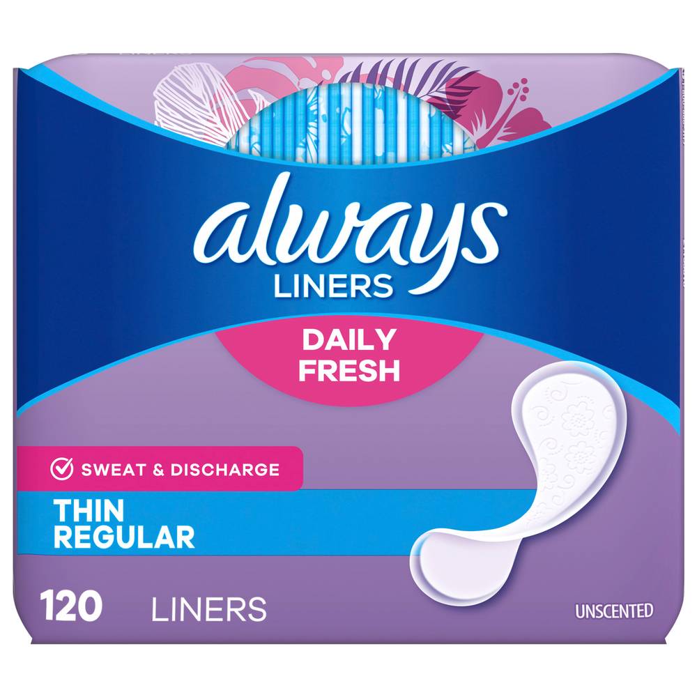 Always Liners Regular Thin (5.6 oz)