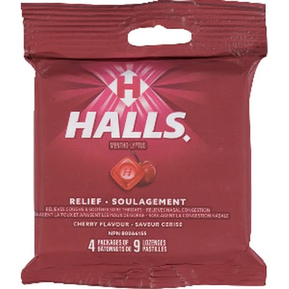 Halls Cherry Flavour Cough Drops (100 g)