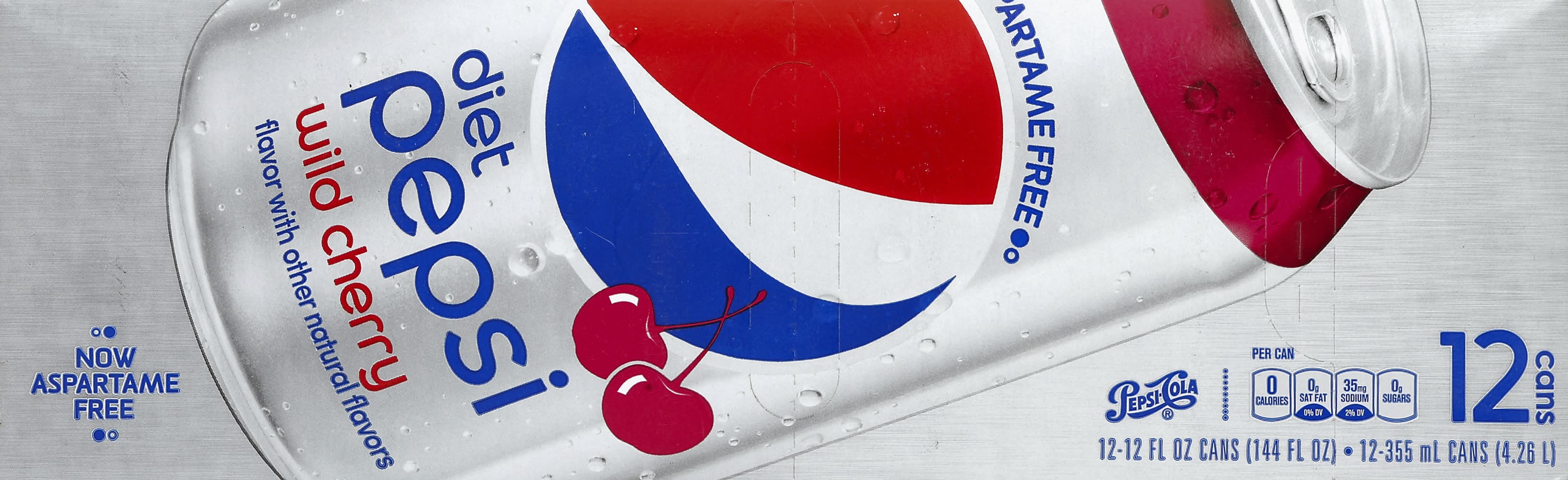 Diet Pepsi Cola Soda, Wild Cherry (12 x 12 fl oz)
