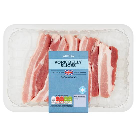 Sainsbury's British Pork Belly Slices 500g