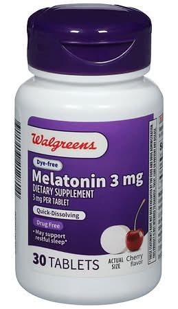 Walgreens Dye-Free Melatonin 3 mg Cherry (0.8 oz)