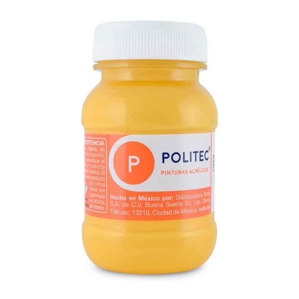 Politec · Pintura acílica, amarillo claro