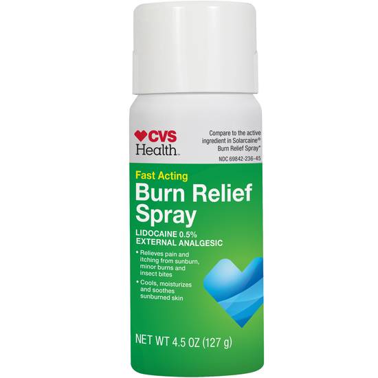 CVS Health Aloe Extra Instant Burn Relief Spray, 4.5 OZ