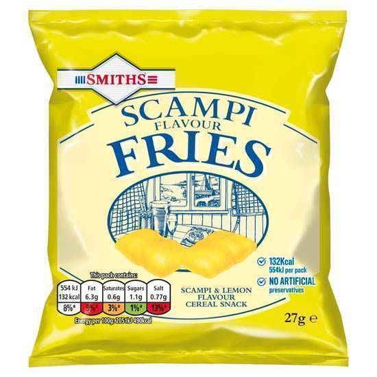 Smith's Scampi-Lemon, Cereal Snack Fries (27g)