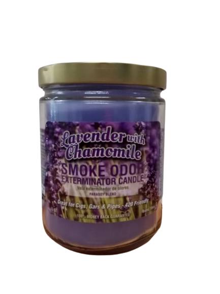 Smoke odor exterminator candle lavender with chamomile