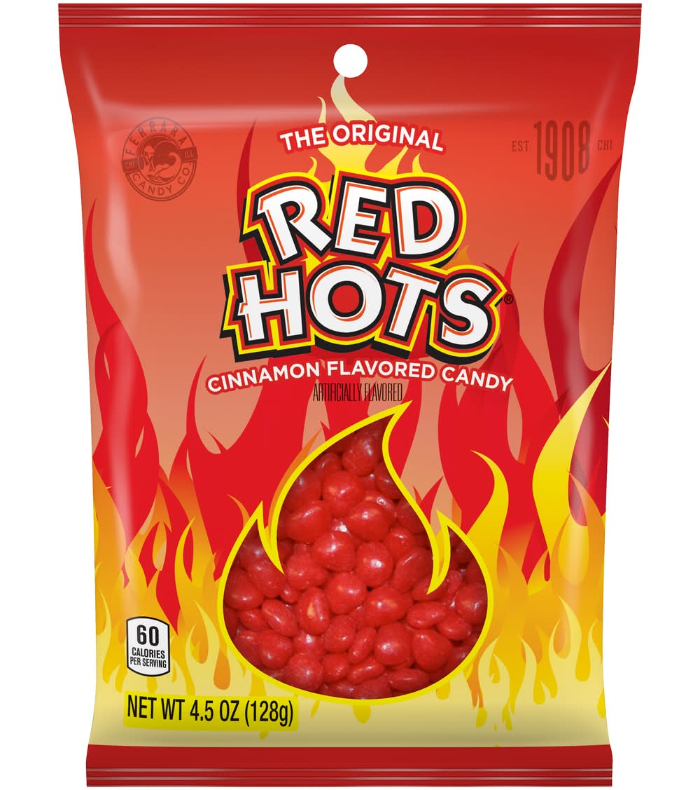 Red Hots The Original Peg Bag Candy, Cinnamon (4.5 oz)