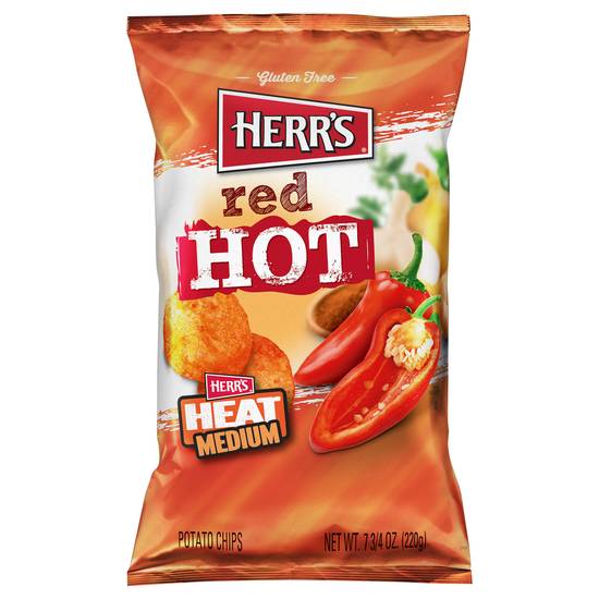 Herr's Heat Medium Red Hot Potato Chips