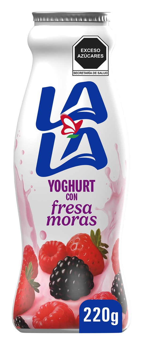 Lala · Yogur bebible de fresa, frambuesa y zarzamora (220 g