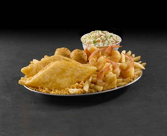 Order Fish & Shrimp Platter food online from Long John Silver's store, Moline on bringmethat.com