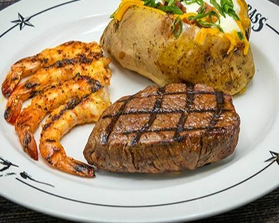 Top Sirloin and Shrimp