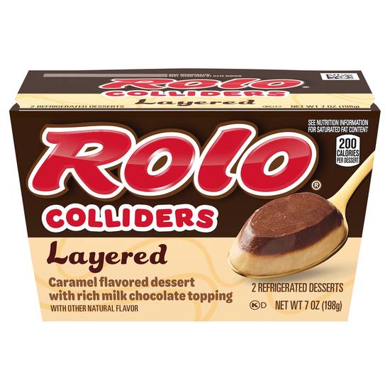 Rolo Colliders Layered Caramel Flavored Dessert With Milk Chocolate Topping (2 ct)