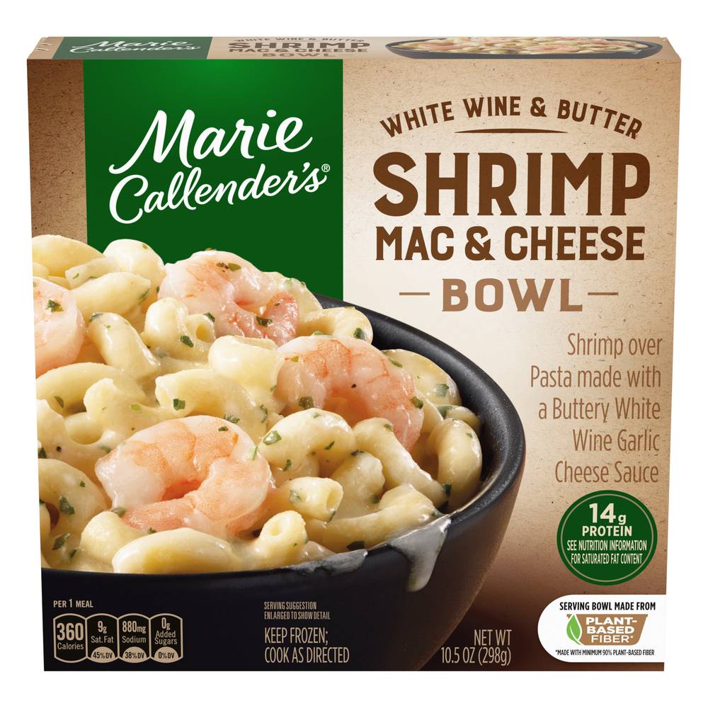 Marie Callender's White Wine & Butter Shrimp Mac & Cheese Bowl (10.5 oz)