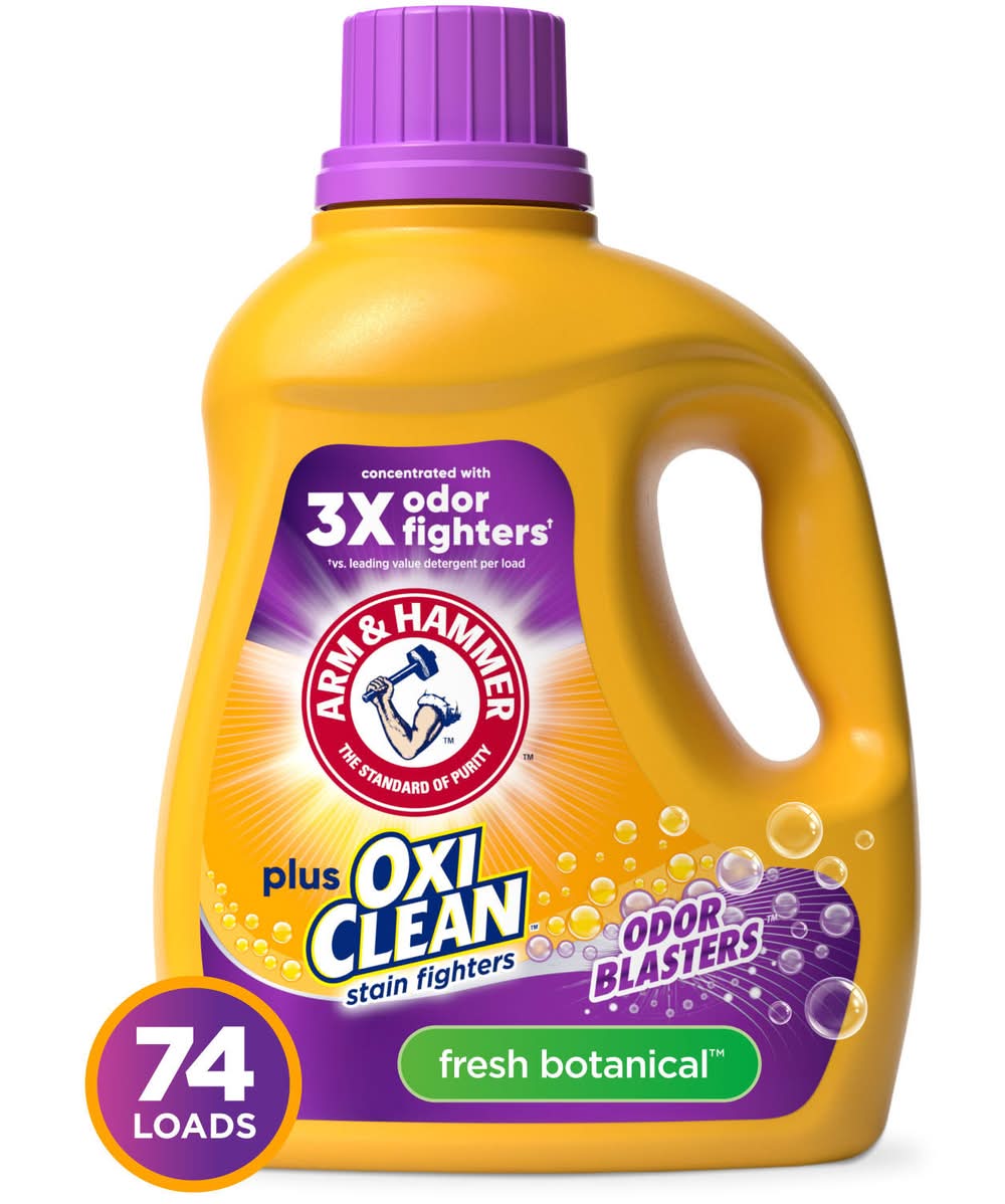 Arm & Hammer Plus Oxiclean Odor Blasters Fresh Botanicals, 35 Loads Liquid Laundry, 45.5 fl oz (45.5 fl oz)