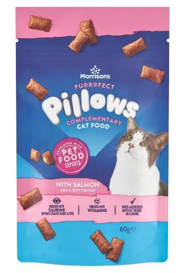 Morrisons Purrfect Pillows With Salmon (60g)