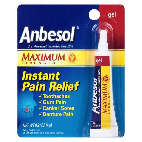 Anbesol Oral Anesthetic Gel - 0.33 oz