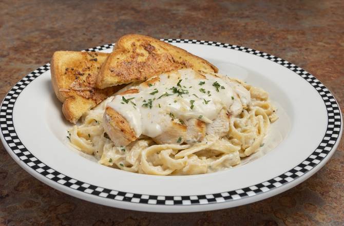 Grilled Chicken Fettuccine Alfredo