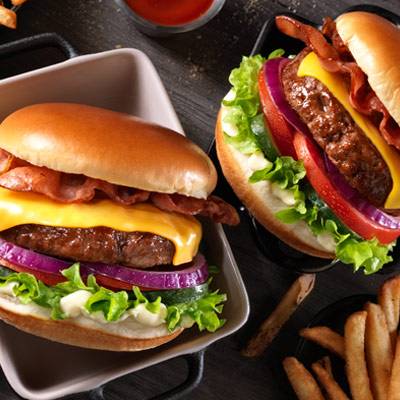 Bacon burger Burger Platter (2 personas)