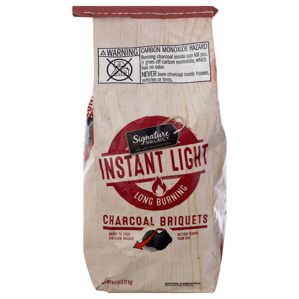 Signature Select Instant Light Long Burning Charcoal Briquettes