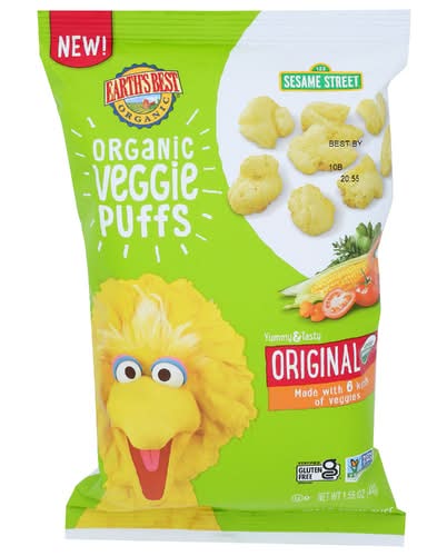 Earth's Best Organic Original Sesame Street Veggie Puffs