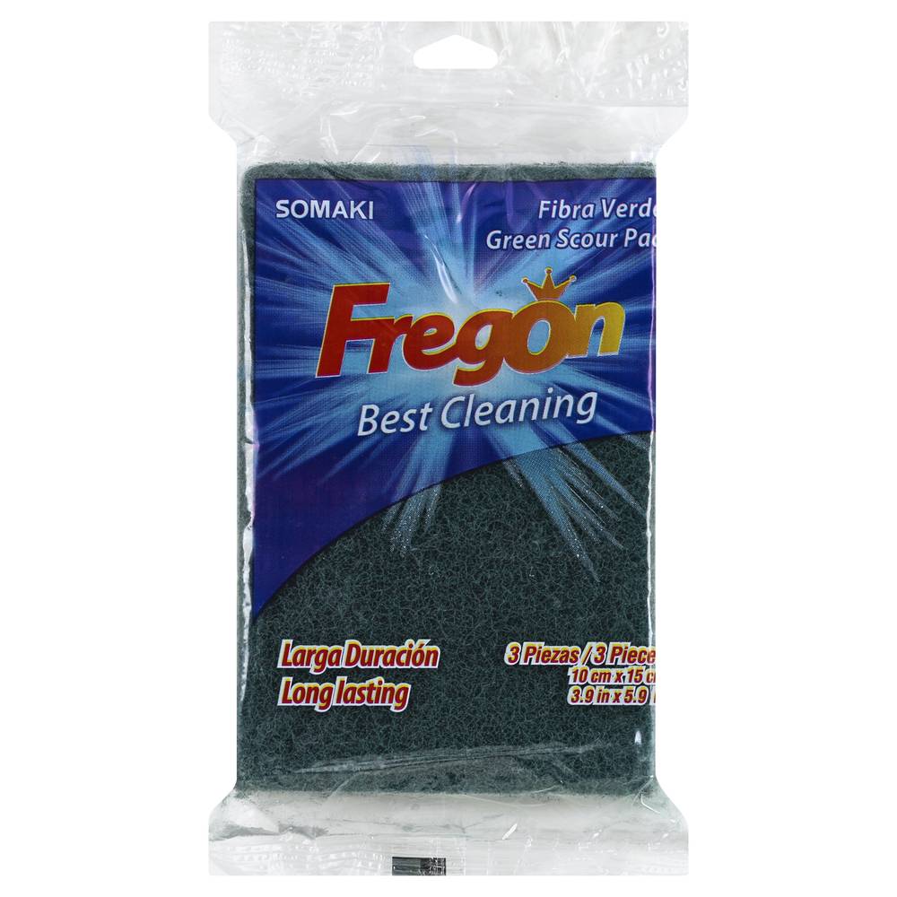 Fregon Green Scour Pads (3 ct)