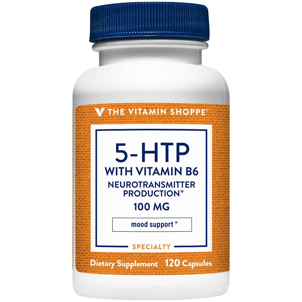 The Vitamin Shoppe 5-htp With B6 100 mg Capsules