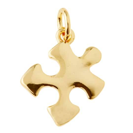 Charmalong 14K Gold Plated Puzzle Charm By Bead Landing