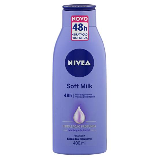 Nivea hidratante desodorante soft milk (400ml)