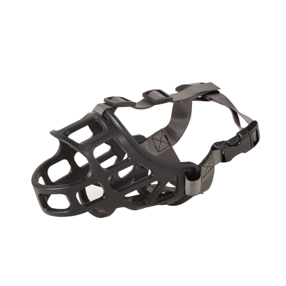 Top Paw Adjustable Basket Muzzle (large/black)