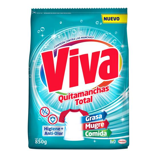 Viva detergente polvo anti olor (850 g)