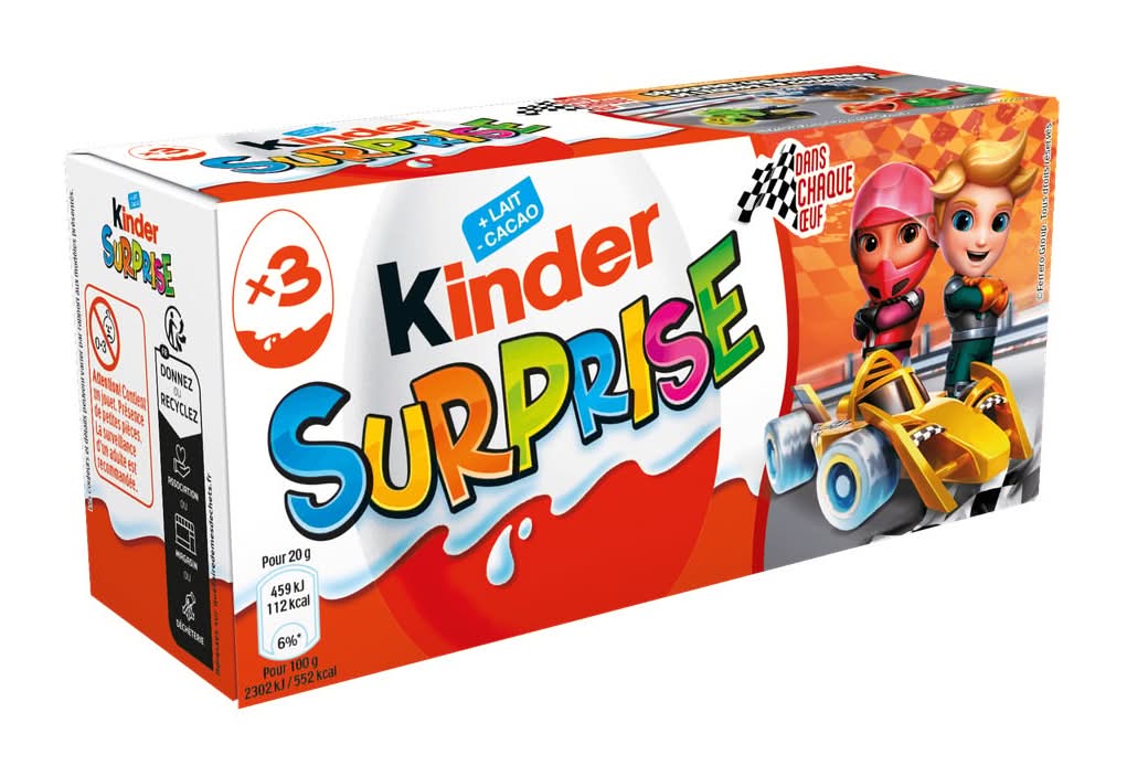 Kinder Surprise - Œufs chocolat au lait pat'patrouille (3 x 20g)