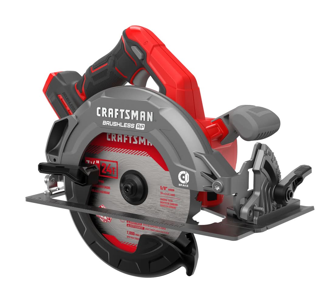 CRAFTSMAN V20 RP 20-volt Max 7-1/4-in Brushless Cordless Circular saw (Battery Not Included and Charger Not Included)