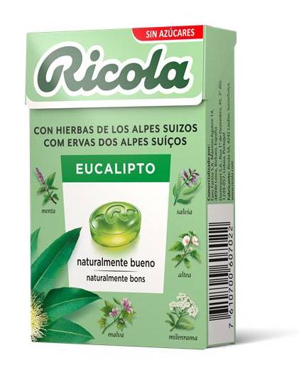 Rebuçados de Ervas Suíças Sabor Eucalipto