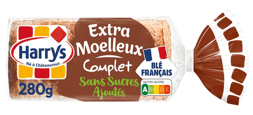 Harrys - Pain de mie extra moelleux complet (280g)