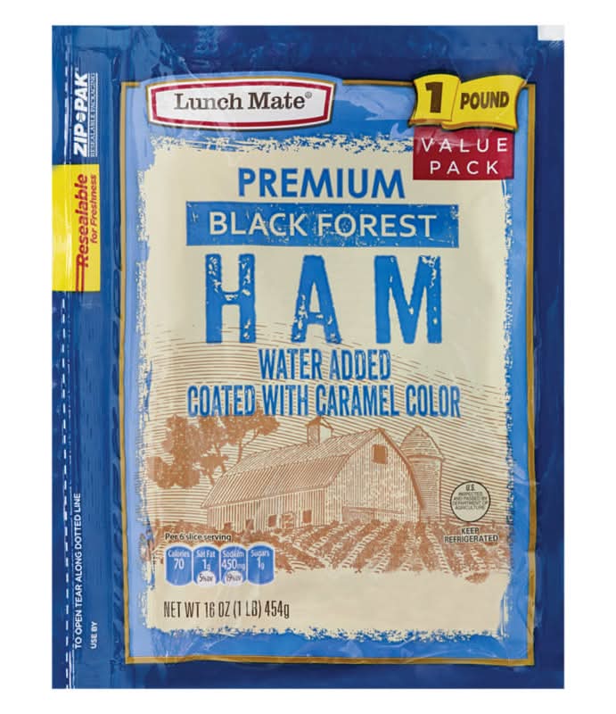 Lunch Mate Premium Ham, Black Forest (16 oz)