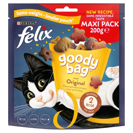 Purina Felix Goody Bag Cat Treats Maxi pack Original (200g)