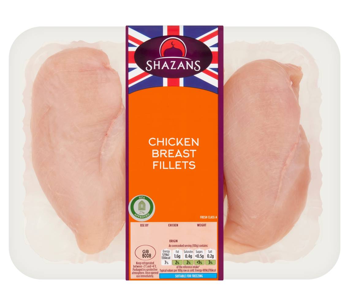 Shazans Chicken Breast Fillets 650G