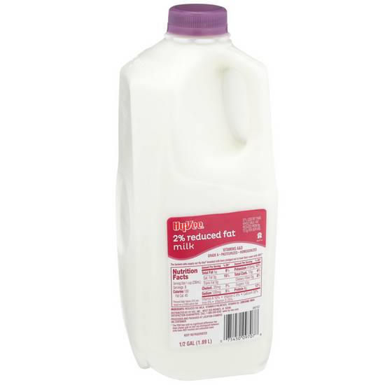 Hy-Vee 2% Reduced Fat Milk (0.5 gal)