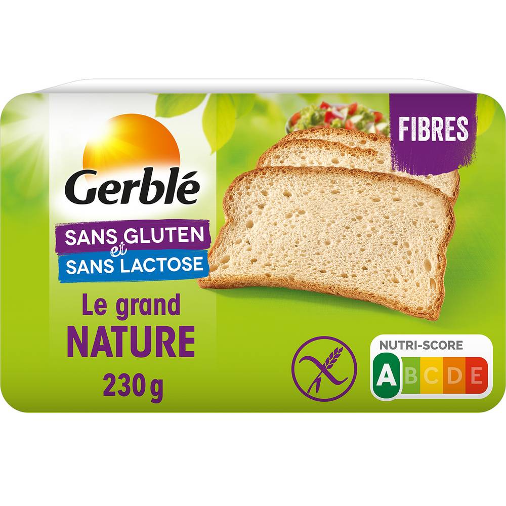 Gerblé - Pain grand nature sans gluten