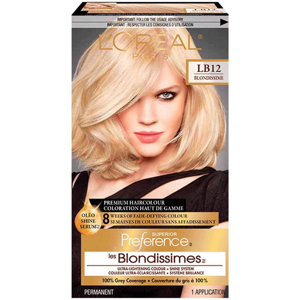 L'Oréal Superior Preference, Lb12 Light Ash Blonde (249 g)