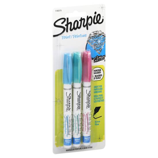 Sharpie Extra Fine Assorted Glitter Paint Marker (3 ct)