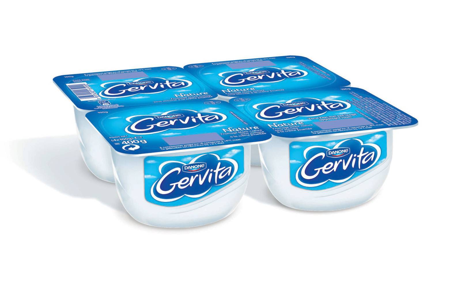 Gervita - Fromage blanc mousse nature (400g)