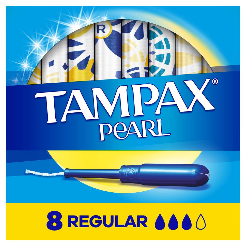 Tampax · Tampones con aplicador pearl (8 un)