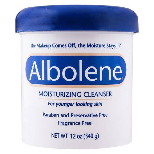 Albolene Moisturizing Cleanser -Makeup Remover-Facial and Moisturizer Fragrance Free - 12.0 oz