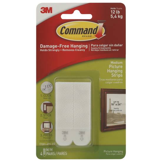Command Medium Picture Hanging Strips (4 ct)