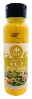 Salsa de miel y mostaza Carrefour Classic sin gluten envase 300 g.