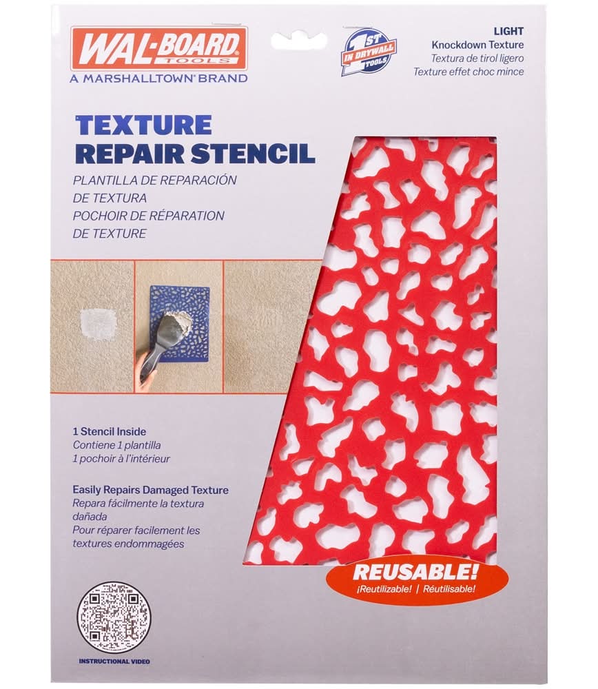 WAL-BOARD TOOLS Plastic 10.5-in x 8-in Drywall Repair Stencil